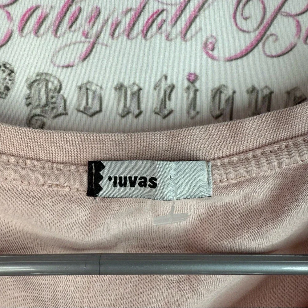 Iuvas T-shirt Women's Light Pink Salut, Vara! Graphic Short Sleeve Tee top - Picture 8 of 11